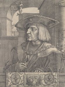 Maximilian I, 1520. Creator: Lucas van Leyden