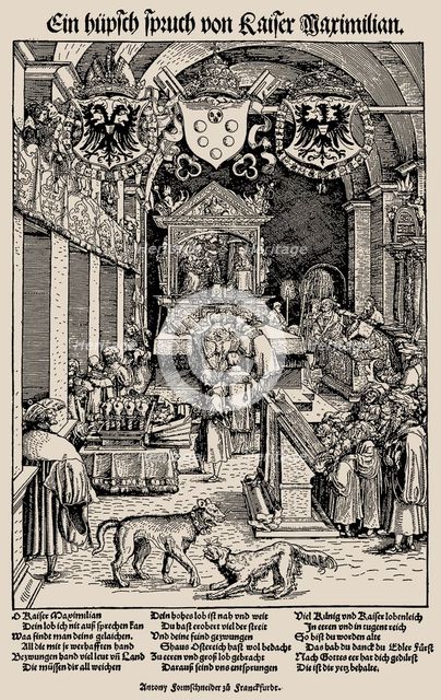 Maximilian I Hearing Mass, 1518. Creator: Weiditz, Hans, the Younger (1495-1536).