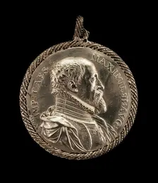 Maximilian II, 1527-1576, Holy Roman Emperor 1564 [obverse], 1575. Creator: Antonio Abondio