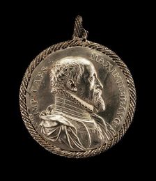 Maximilian II, 1527-1576, Holy Roman Emperor 1564 [obverse], 1575. Creator: Antonio Abondio