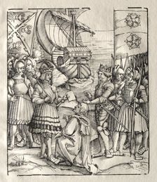 Maximilian Makes Peace with Henry VII. Creator: Peter Flötner (German, 1485-1546), possibly by