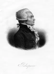Maximilien Robespierre, one of the leaders of the French Revolution, 1845. Artist: Freeman