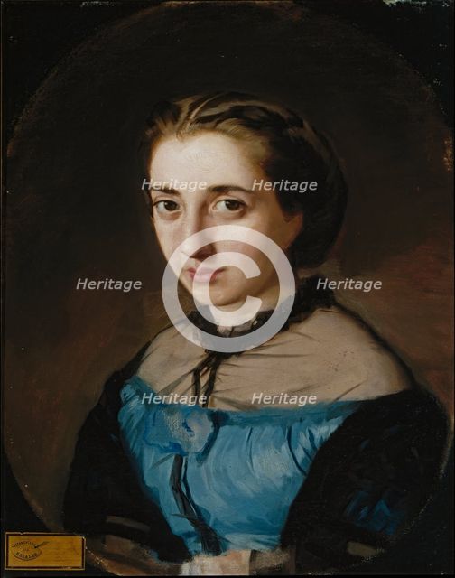 Maximina Martínez de la Pedrosa, the Artist's Wife, c1860. Creator: Eduardo Rosales.