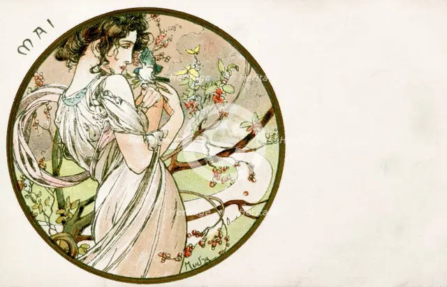 'May', 1900. Artist: Alphonse Mucha