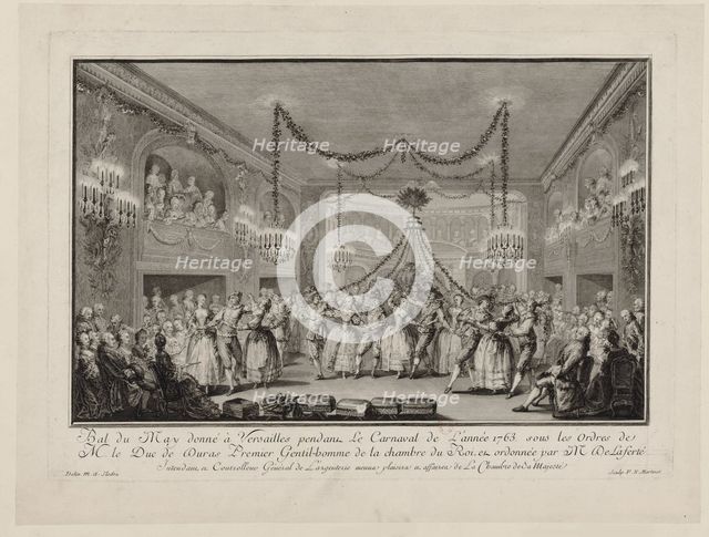 May Ball given at Versailles during the Carnival of 1763, c. 1763.