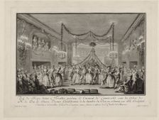 May Ball given at Versailles during the Carnival of 1763, c. 1763