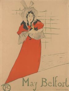 May Belfort, 1895., 1895. Creator: Henri de Toulouse-Lautrec