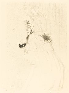 May Belfort Bowing (Miss May Belfort saluant), 1895. Creator: Henri de Toulouse-Lautrec