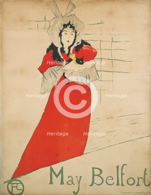 May Belfort (Poster). Artist: Toulouse-Lautrec, Henri, de (1864-1901)