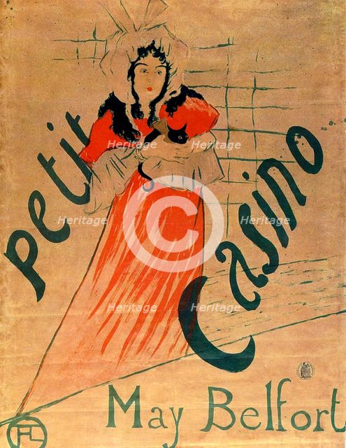 'May Belfort, Petit Casino', 1895.  Artist: Henri de Toulouse-Lautrec
