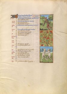 May Calendar Page; Courting; Gemini; Katherine Hours, about 1480-1485. Creator: Unknown