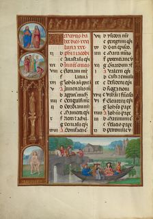 May Calendar Page: Music Making: Gemini; Spinola Hours, about 1510-1520. Creator: Workshop of the Master of James IV of Scotland