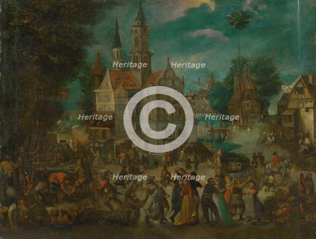 May Celebrations (Celebrations outside the Castle), c1600-1630. Creator: David Vinckboons.