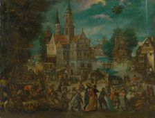 May Celebrations (Celebrations outside the Castle), c1600-1630. Creator: David Vinckboons