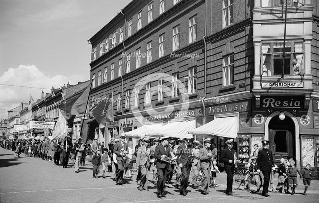 May Day demonstration, Landskrona, Sweden, 1935. Creator: Unknown.
