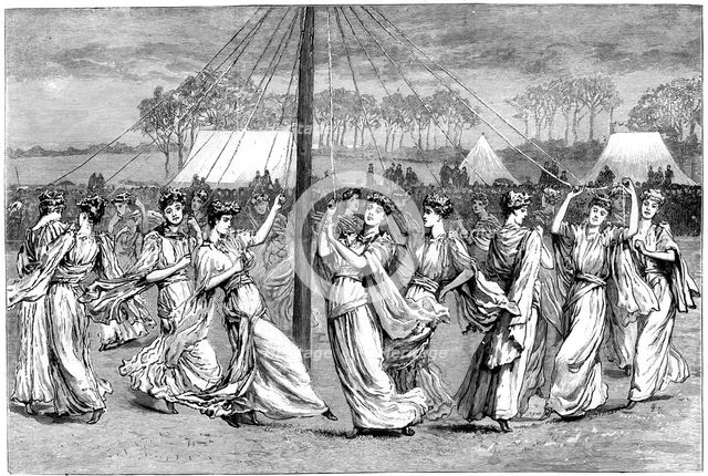 May Day festivities, 1891. Artist: Unknown