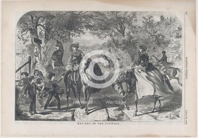 May-Day in the Country (Harper's Weekly, Vol. III), April 30, 1859. Creator: Unknown.