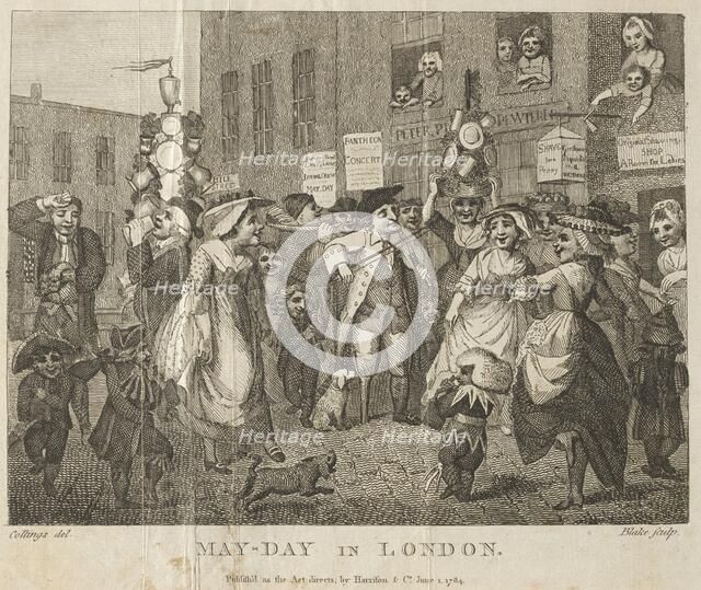 May-Day in London, 1784. Creator: William Blake (British, 1757-1827).
