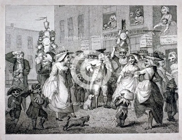 May Day in London                                                Artist: William Blake