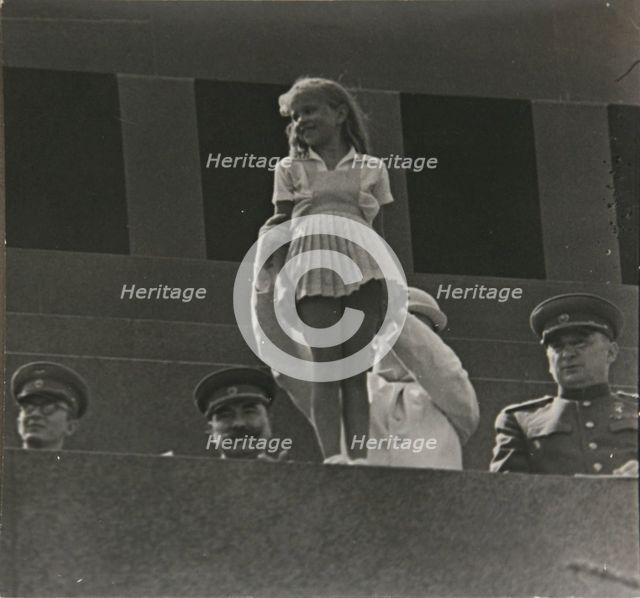 May Day on Lenin's Mausoleum Tribune, 1953.