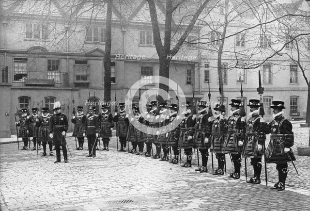 May Day parade in the Tower of London, 20th century. Artist: Unknown