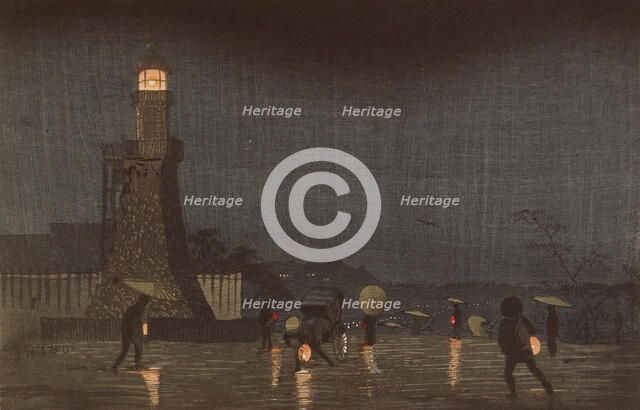 May Evening on Kudanzaka, 1880. Creator: Kobayashi Kiyochika.