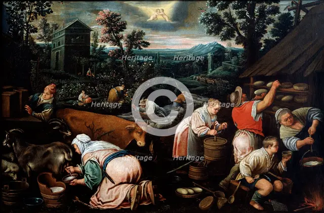 'May' (from the series 'The Seasons'), late 16th or early 17th century. Artist: Leandro Bassano