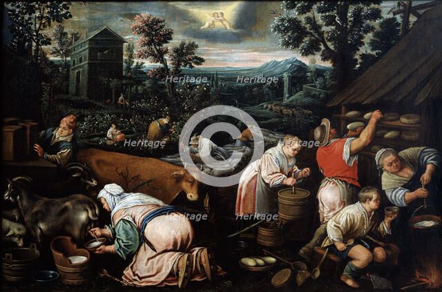 'May' (from the series 'The Seasons'), late 16th or early 17th century. Artist: Leandro Bassano