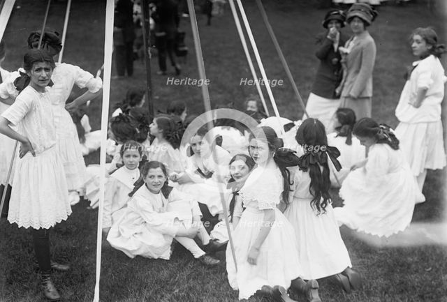 May Pole - Central Park, between c1910 and c1915. Creator: Bain News Service.