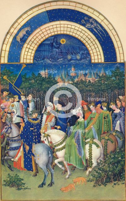 May - the town of Riom, 15th century, (1939). Creator: Jean Limbourg.
