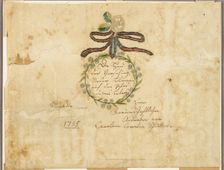 May the Hand of Providence Strew Flowers on the Path of Your Life (valentine), 1795. Creator: Carolina Amalia Schutler