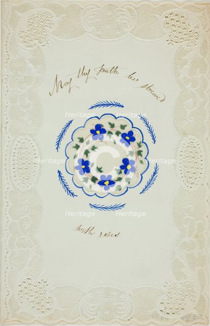 May Thy Path be Strewed with Roses (valentine), n.d. Creator: George Kershaw.