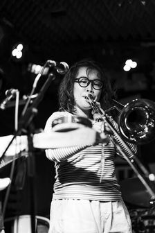 Maya Akechi and Alborg live at Hope & Anchor, Islington, London, May 2025. Creator: Annapaola Marchesani