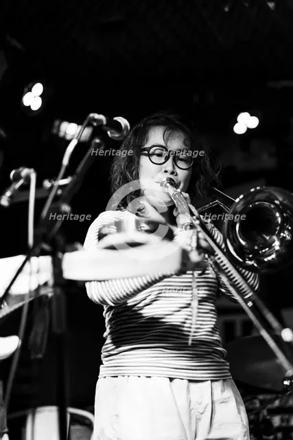Maya Akechi and Alborg live at Hope & Anchor, Islington, London, May 2025. Creator: Annapaola Marchesani.