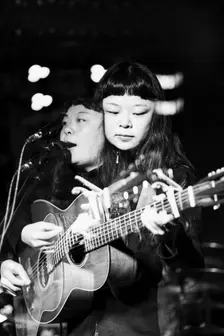 Maya Akechi and Alborg live at Hope & Anchor, Islington, London, May 2025. Creator: Annapaola Marchesani
