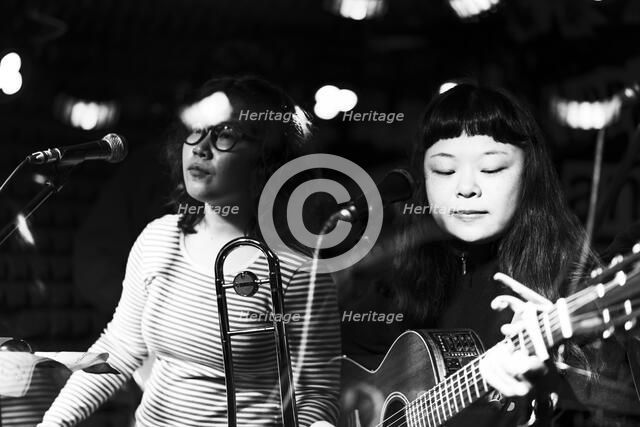 Maya Akechi and Alborg live at Hope & Anchor, Islington, London, May 2025. Creator: Annapaola Marchesani.