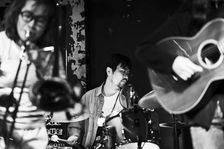 Maya Akechi and Alborg live at Hope & Anchor, Islington, London, May 2025. Creator: Annapaola Marchesani