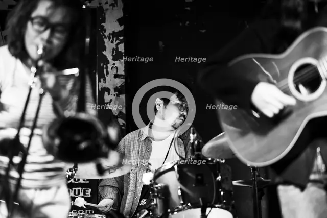 Maya Akechi and Alborg live at Hope & Anchor, Islington, London, May 2025. Creator: Annapaola Marchesani.