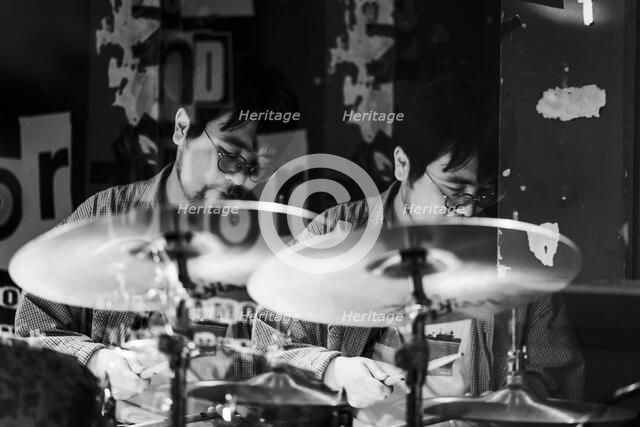 Maya Akechi and Alborg live at Hope & Anchor, Islington, London, May 2025. Creator: Annapaola Marchesani.