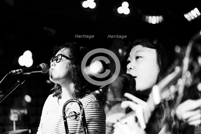 Maya Akechi and Alborg live at Hope & Anchor, Islington, London, May 2025. Creator: Annapaola Marchesani.