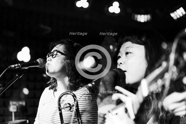 Maya Akechi and Alborg live at Hope & Anchor, Islington, London, May 2025. Creator: Annapaola Marchesani.