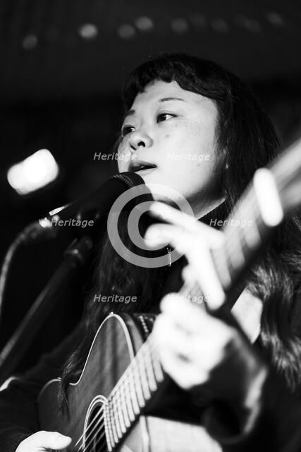 Maya Akechi and Alborg live at Hope & Anchor, Islington, London, May 2025. Creator: Annapaola Marchesani.