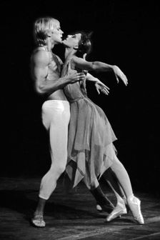Maya Plisetskaya and Alexander Godunov in the Ballet The Death of the Rose by Gustav Mahler, 1974
