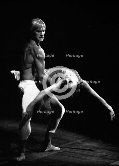 Maya Plisetskaya and Alexander Godunov in the Ballet The Death of the Rose by Gustav Mahler, 1974.