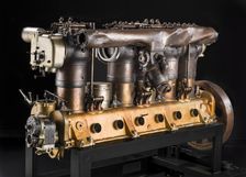 Maybach In-line 6 Engine, ca. 1916-1917. Creator: Maybach Motorenbau