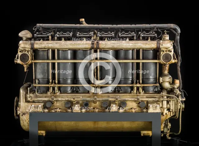 Maybach MB IVa, In-line 6 Engine, ca. 1916. Creator: Maybach Motorenbau.
