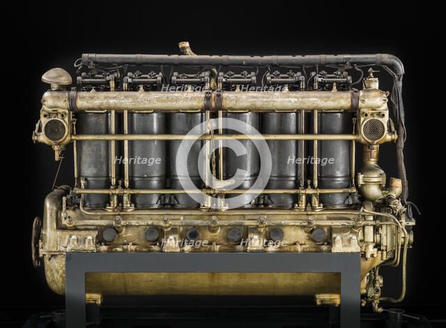 Maybach MB IVa, In-line 6 Engine, ca. 1916. Creator: Maybach Motorenbau.
