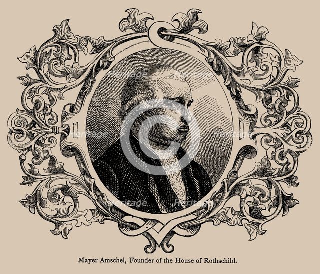 Mayer Amschel Rothschild (1744-1812), founder of the House of Rothschild. Creator: Unknown artist.