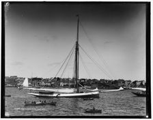 Mayflower at anchor, 1886. Creator: Unknown