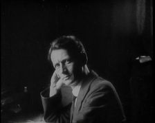 Mayor of Cork Thomas MacSwinney [sic] in His Office, 1920. Creator: British Pathe Ltd